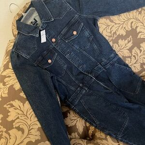 GAP Western Dark Blue Denim Jacket with Copper Buttons